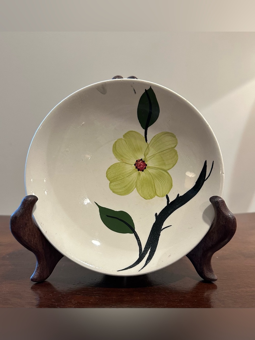 Vintage • Ceramic • small dish • dogwood pattern • unique